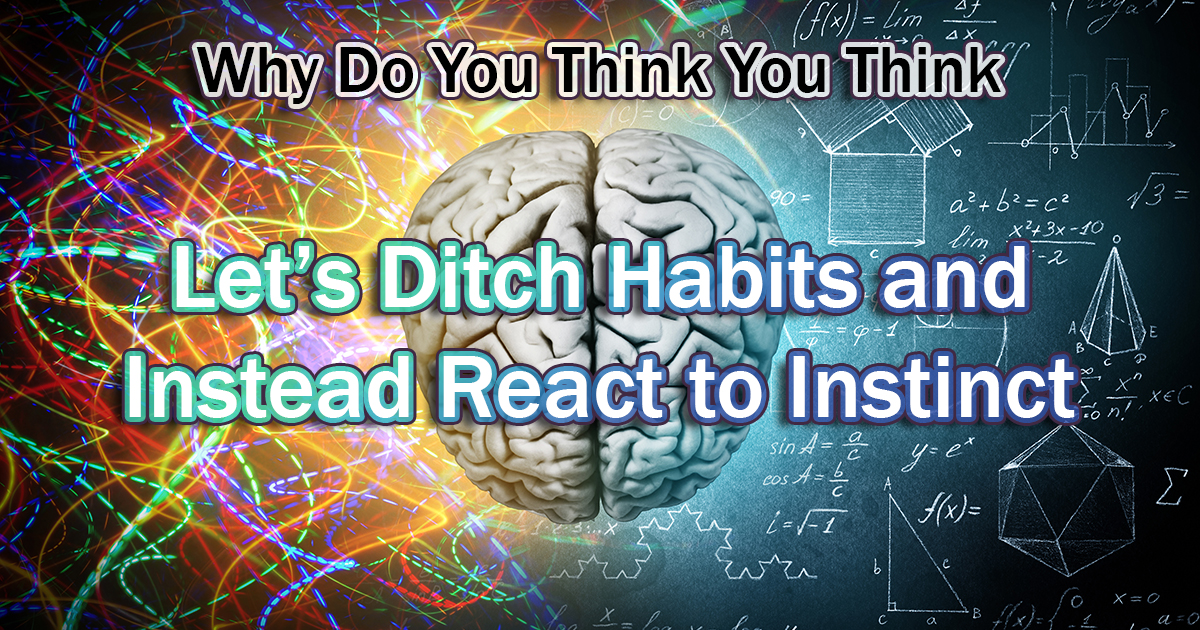 Let’s Ditch Habits and Instead React to Instinct